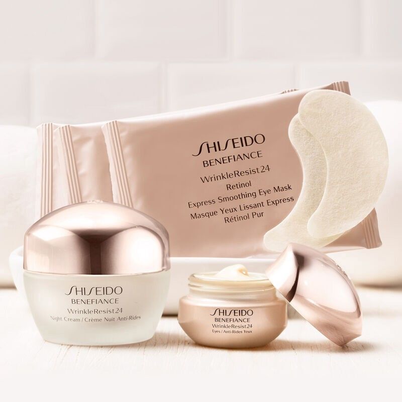 Shiseido Benefiance: WrinkleResist24 Pure Retinol Express Smoothing Eye Mask - 12x