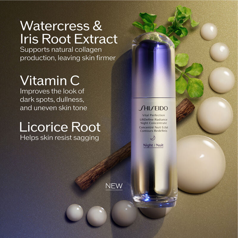 Shiseido Vital Perfection: LiftDefine Radiance Night Concentrate (Serum) - 40ml